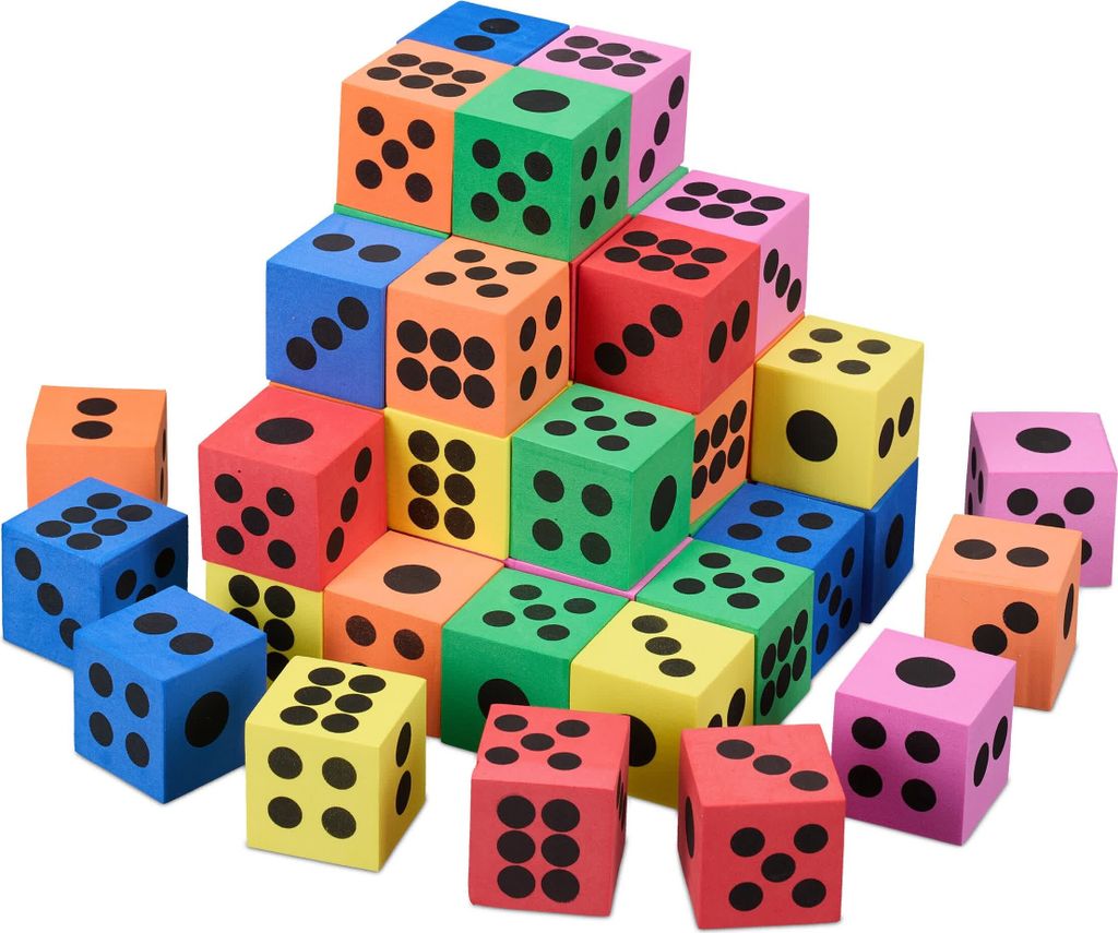 144 dadi silenziosi, dadi numerati silenziosi, dadi morbidi Immagine del prodotto 