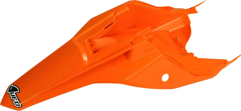 Aile arrière UFO KT04072-127 en plastique haute résistance orange brillant