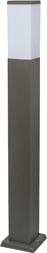 Moderne Außen Pollerleuchte Dunkelgrau mit Opal 80 cm IP44 Produktbild 