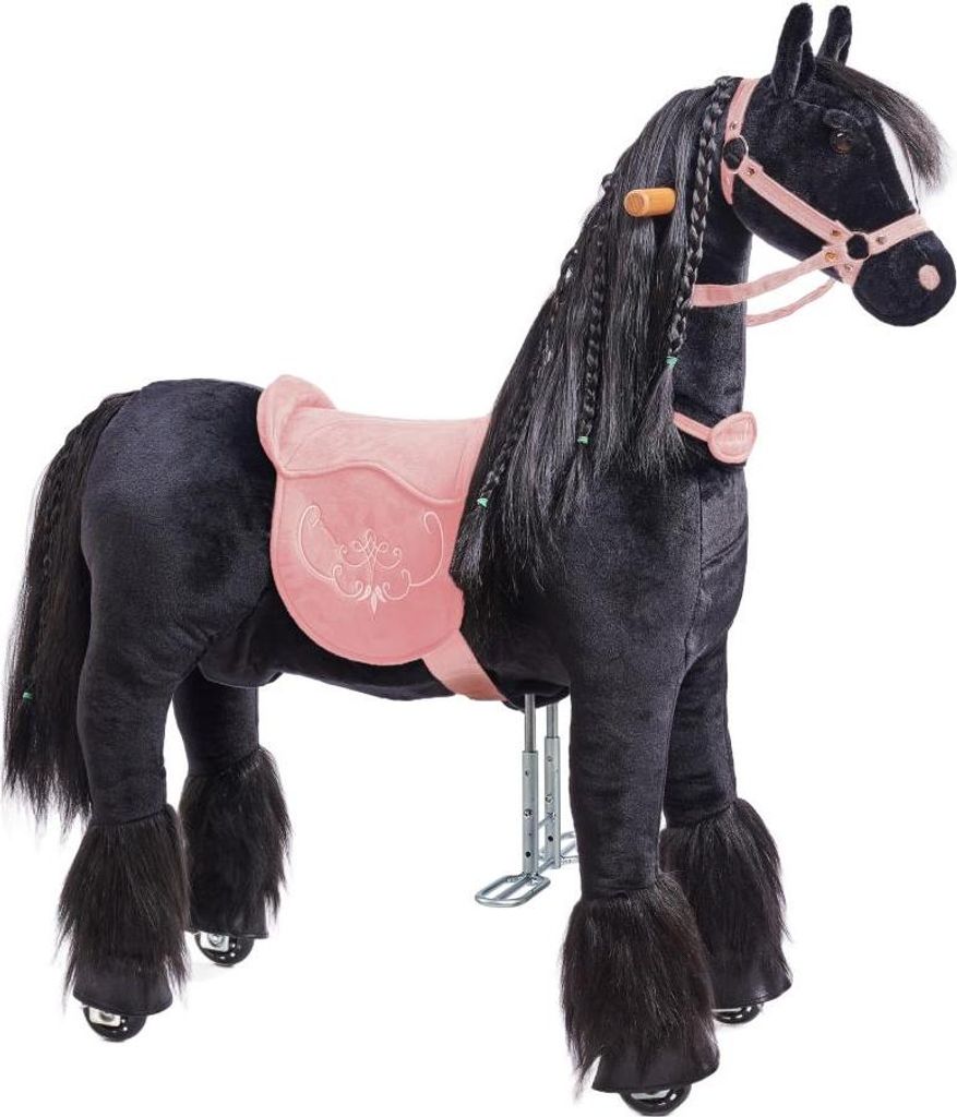 Cheval à roulettes inline Ponnie Ebony M avec une selle Image du produit 