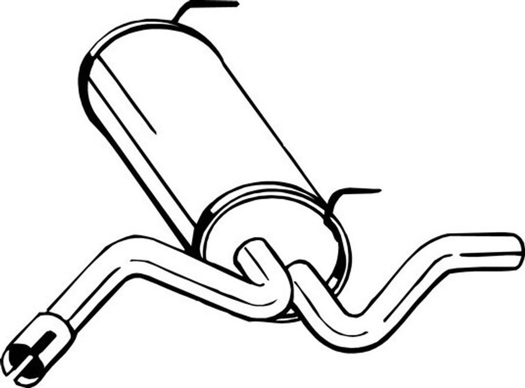 BOSAL 185-317 Endschalldämpfer