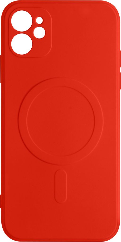 Magsafe Soft-touch Silikonhülle Apple iPhone 12 Mini Mag Cover Rot