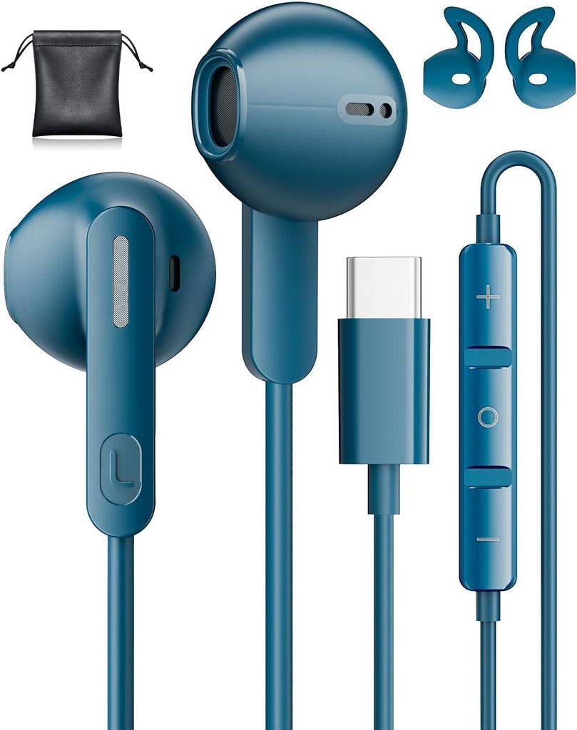 USB C In Ear Kopfhörer mit Mikrofon für Samsung Galaxy, Produktbild 