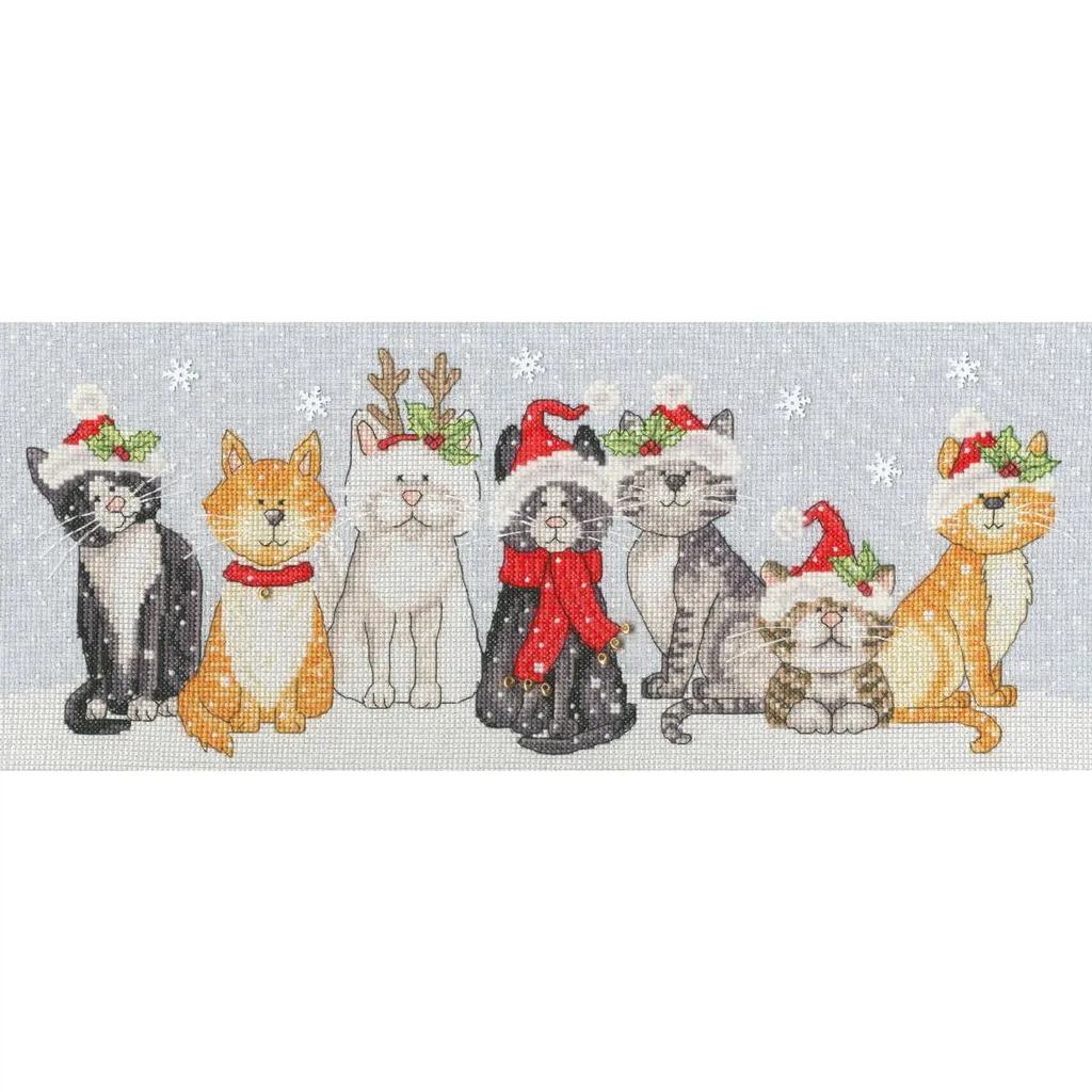 Kit Broderie Point de Croix 39x16cm - Toile Aida et Fils Coton Inclus