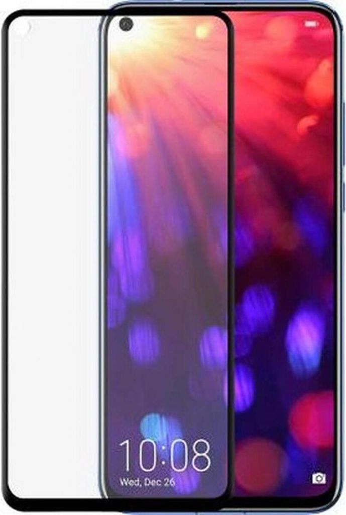 BigBen Connected, Bildschirmschutz aus Glas 2.5D Kratzfest für Honor View 20, Schwarz transparent