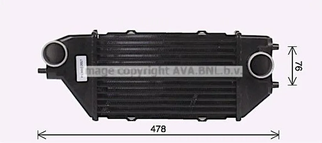 Intercooler de suralimentation pour Honda CR-V II et FR-V - AVA HD4319