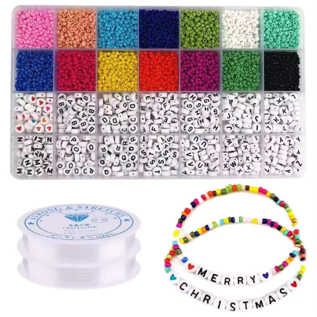 Perlen für Armbänder Halsketten Schmuck Set kreativ DIY Produktbild 10
