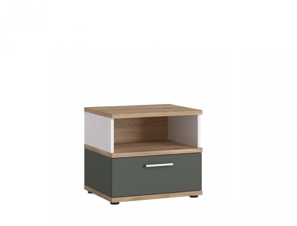 Table de chevet pour lampe et lecture avec niche de rangement Twenty