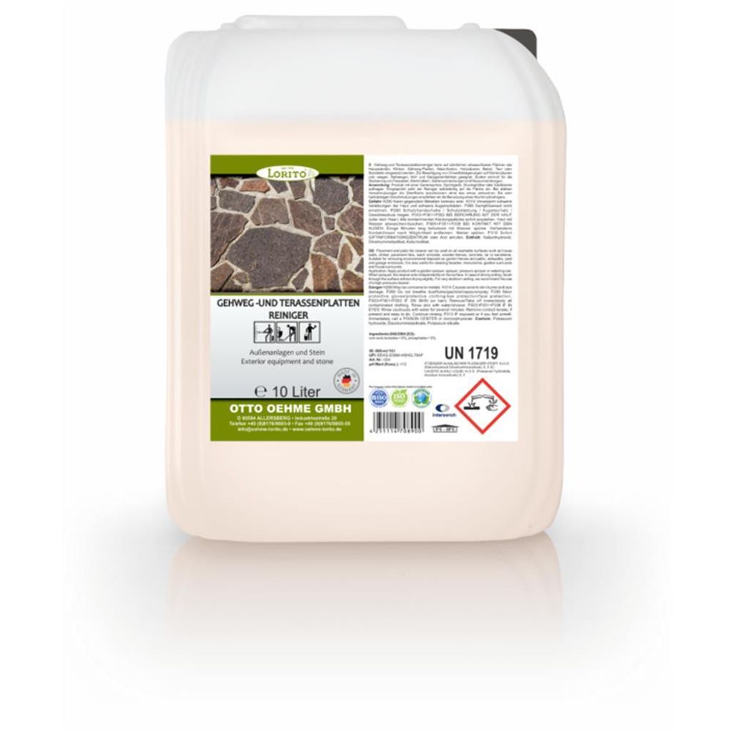 Lorito Gehweg- und Terassenplattenreiniger 024 10 Liter