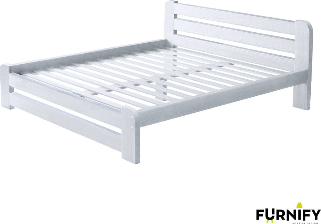 FURNIFY® Bettgestell 160 x 200 cm Einzelbett | Bett aus Produktbild 