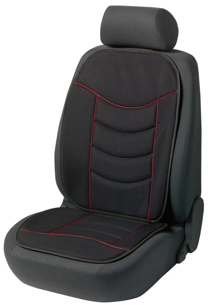 Coprisedile Auto WALSER Elegance Plus Nero/Rosso 14275 - Protezione Universale