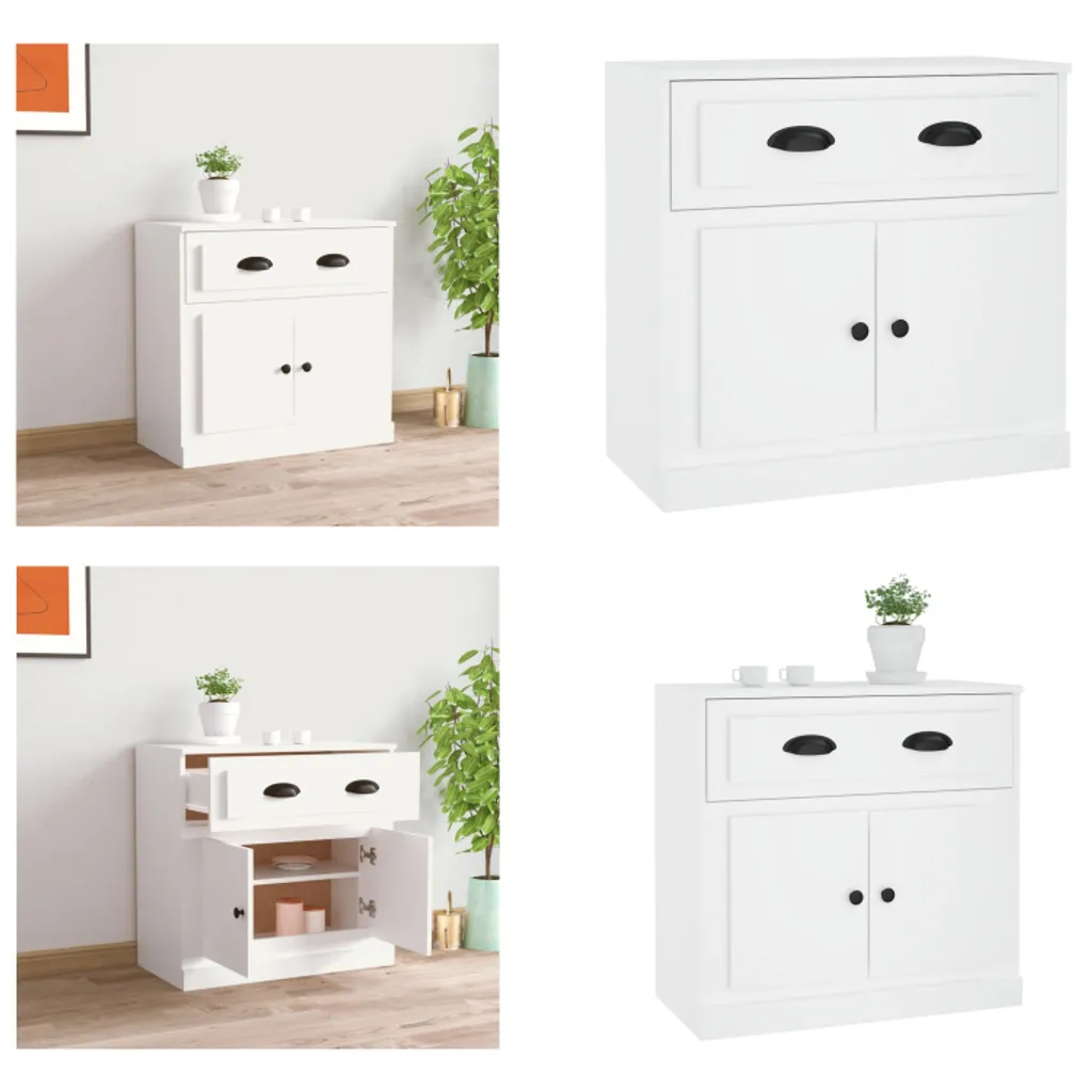 Credenza Moderna Bianca vidaXL - Mobile Contenitore 70 cm Elegante
