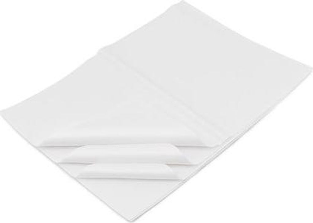 Bibuła Ozdobna 20g 50x70cm Biała - do pakowania Prezentów - Zdjęcie produktu 