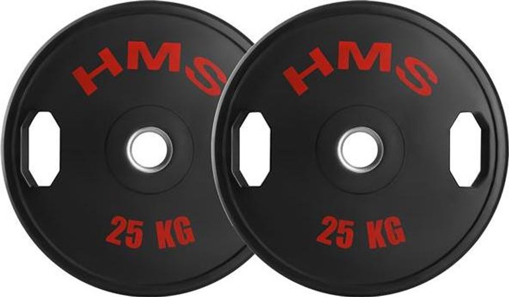 Olympia Hantelscheiben 2x25KG Gummiert - HMS Fitness