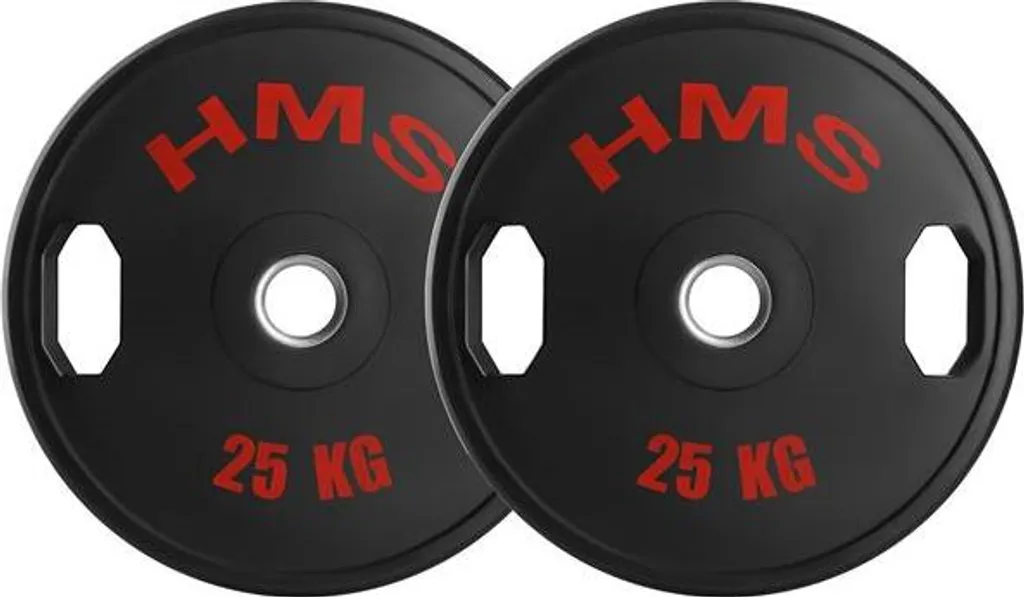 Disques Olympia 2x25KG avec revêtement caoutchouc anti-bruit et choc