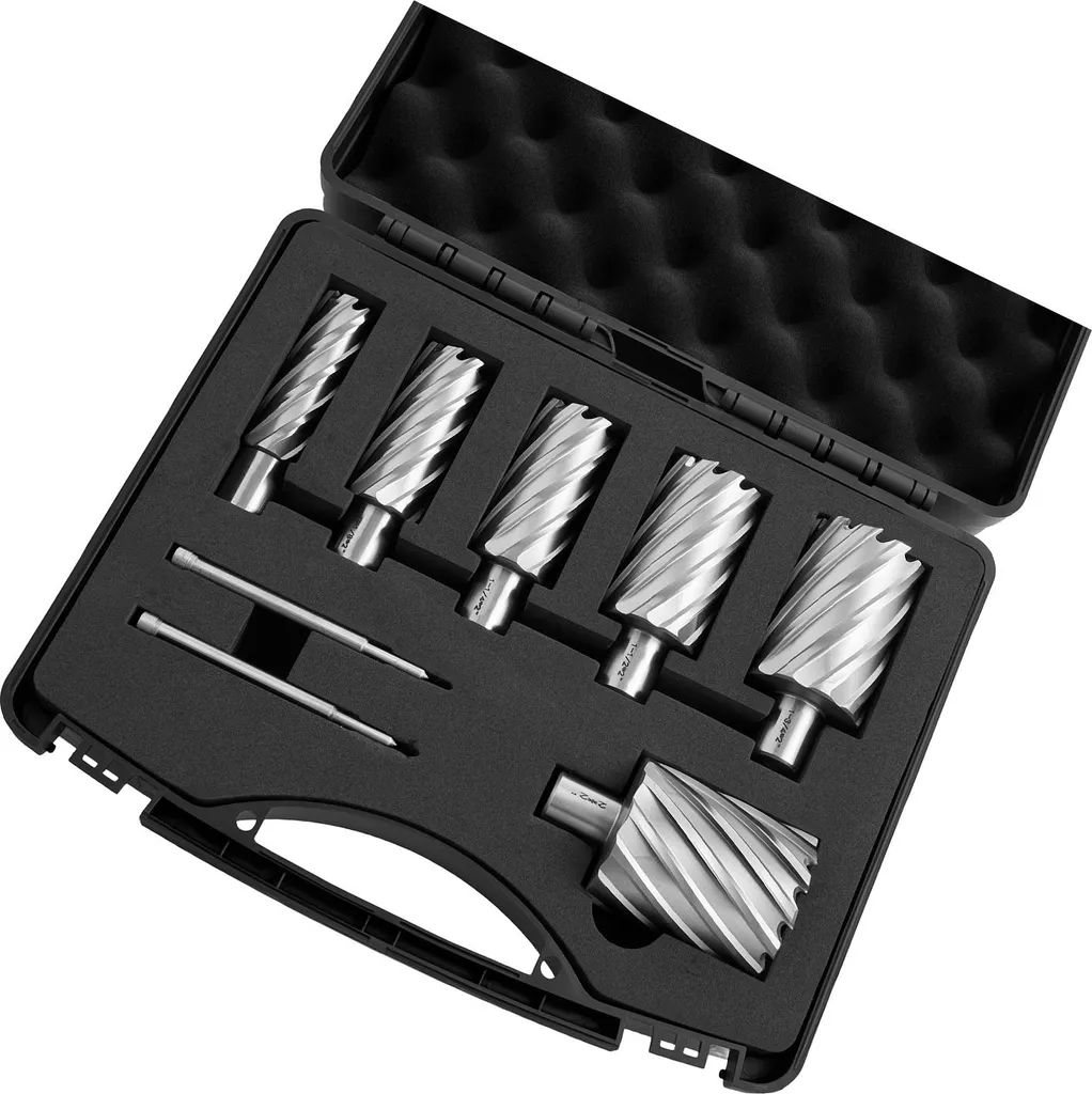 Coffret de Fraises à Carotter HSS pour Métal et Aluminium - Queue Weldon