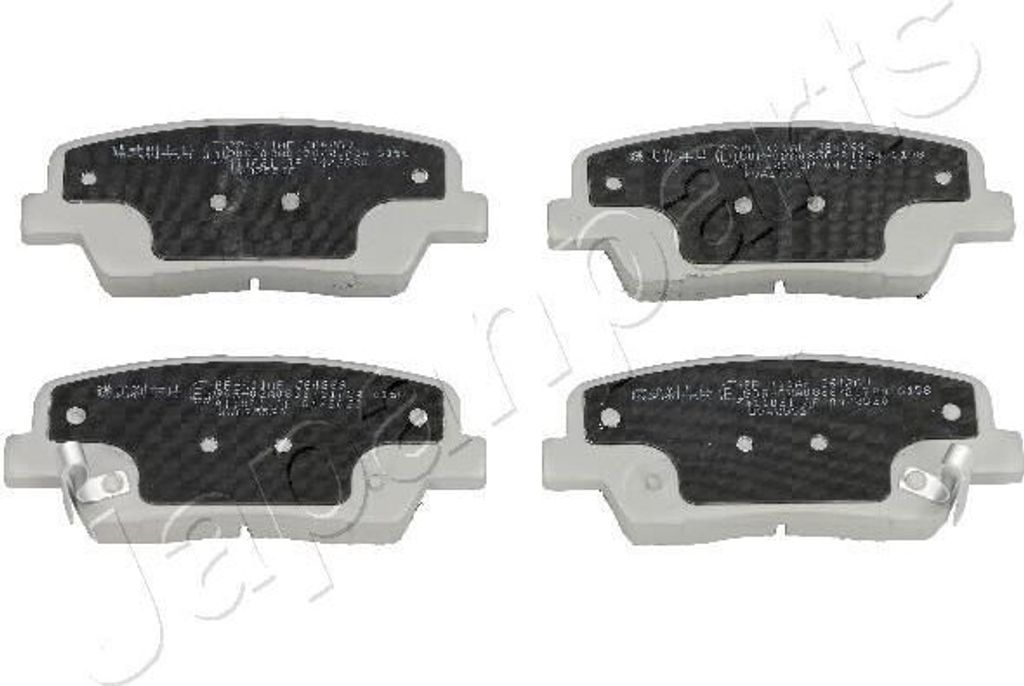 JAPANPARTS PP-K11AF - OE 58302 2WA90 Bremsbeläge, Hinten für Genesis (BH), Grand Santa Fe, Santa Fe II (CM), Santa Fe III (DM), Sorento II (XM), ...