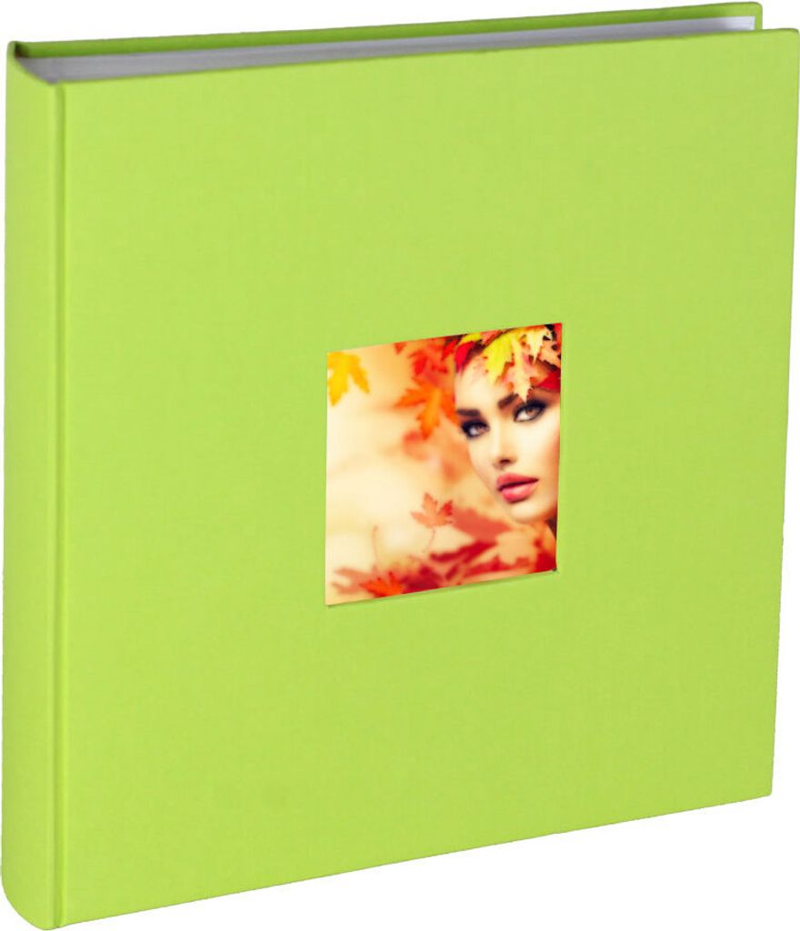 Flair Fotoalbum 30x30 cm 100 weiße Seiten Seiten Jumbo Buchalbum Fotobuch - Farbe: Grün