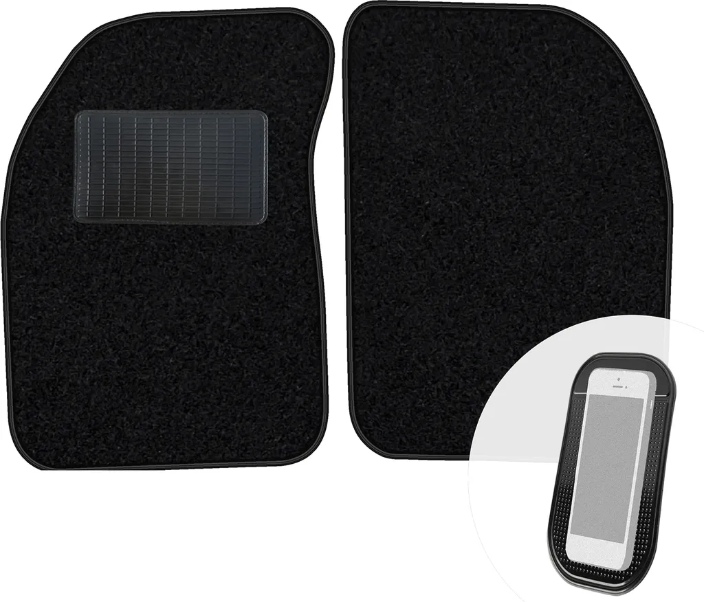 Tappetini Su Misura Renault Kangoo I (1998-2008) Velour Nero 2 pz