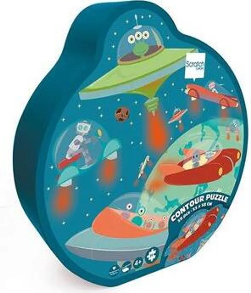 Puzzle à contours L'espace 59 pièces - Activité éveil pour petit curieux