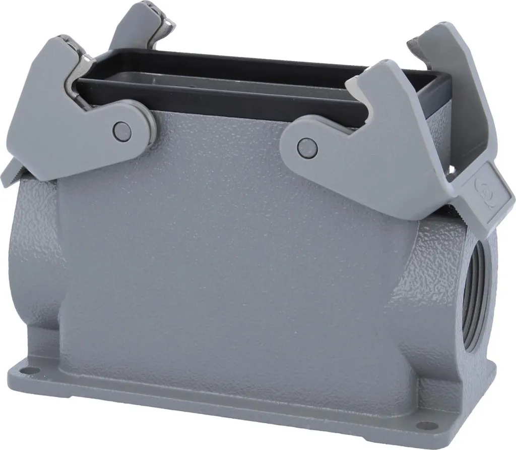 Base HARTING Han 16B Alta 2xPG21: Massima Protezione per Connettori