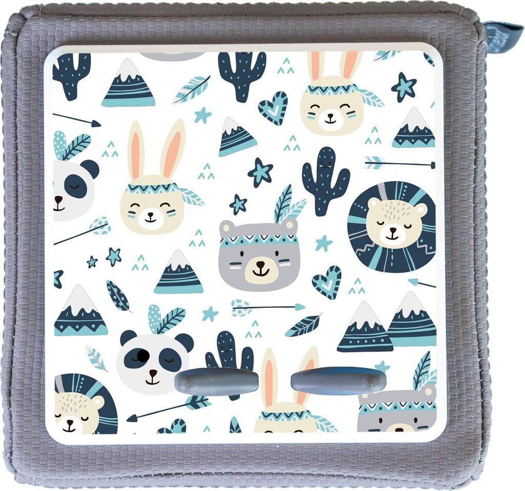 MeinBaby123 Toniebox Schutzfolie | Boho Tiere Grau