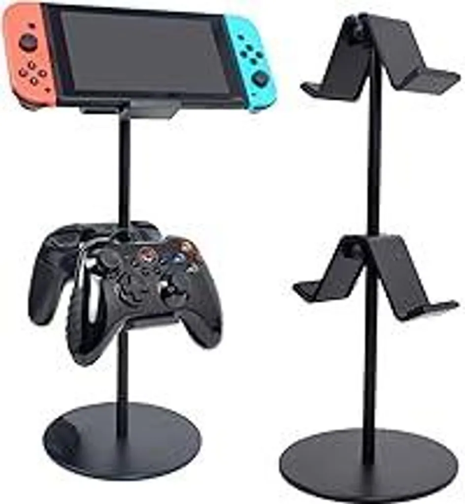 Organizer Scrivania Gaming: Supporto 2 Livelli per Pad e Cuffie