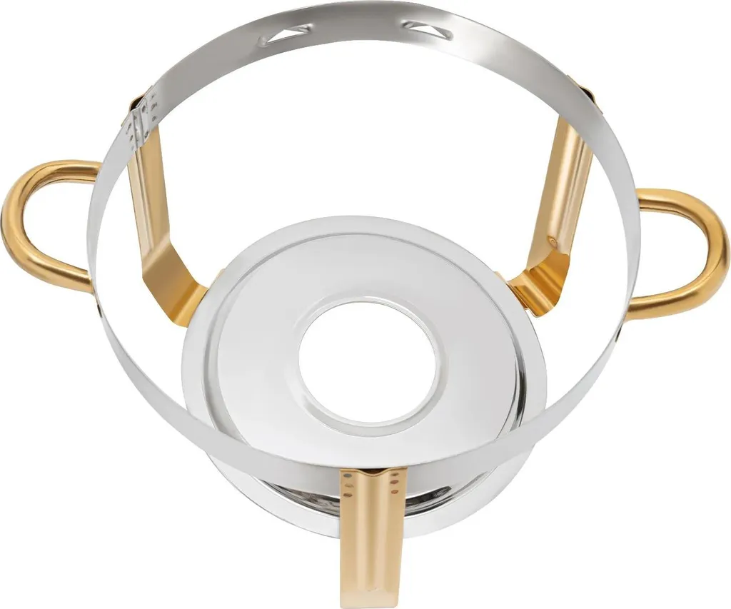 Chauffe-buffet Rond pour Mariage et Réception - Chafing Dish Argenté 5L - 6