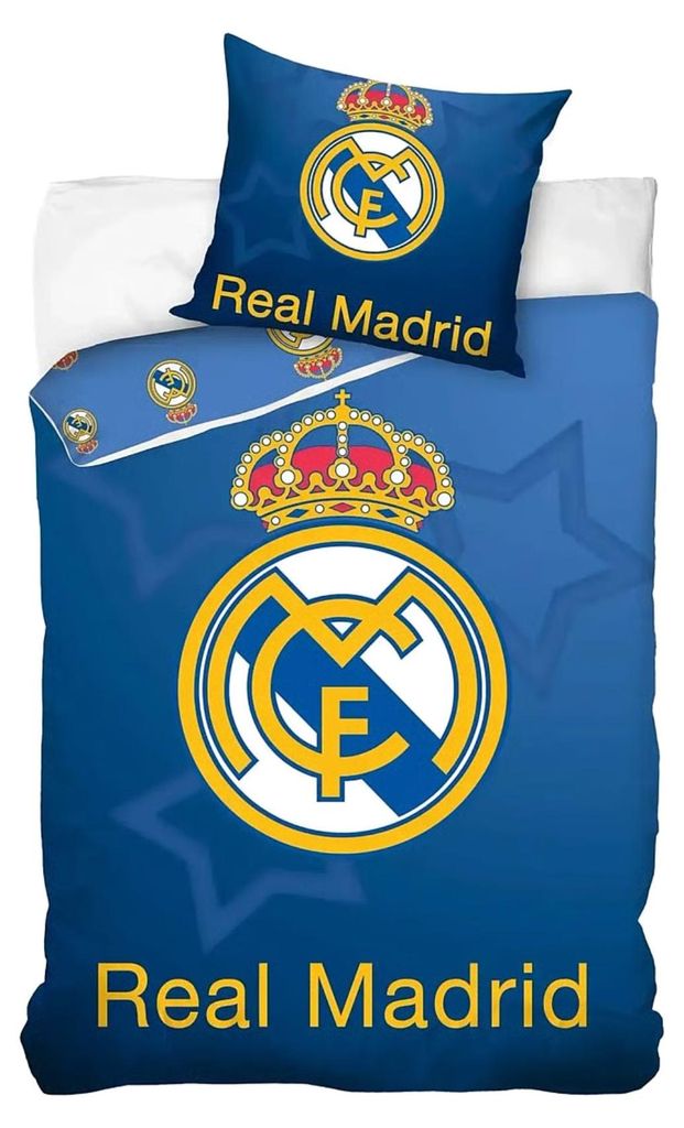 Bettwäsche Set 140x200 cm Real Madrid Baumwolle für Produktbild 