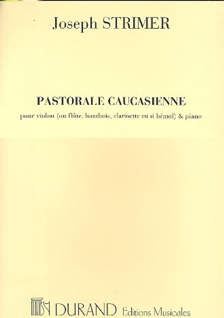 Pastorale caucasienne pour violon (flûte/hautbois/clarinette) et piano