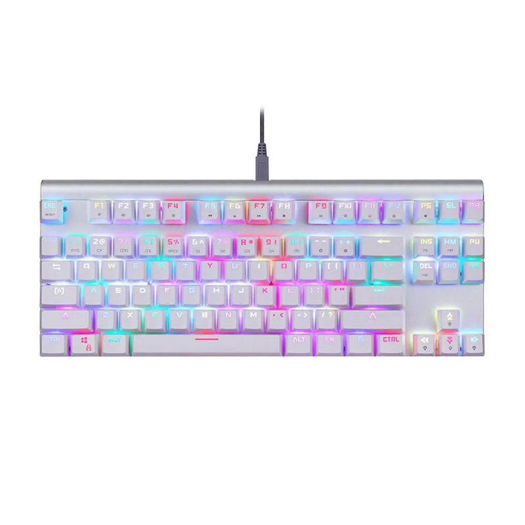 Motospeed CK101 Clavier mécanique RGB Blanc switch rouge gaming compact