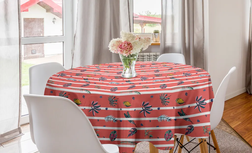 Tovaglia Circolare 150 cm ABAKUHAUS Tropicale - Arredo Sala da Pranzo