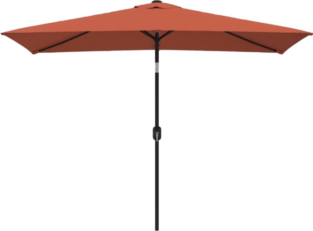 vidaXL Parasol avec mât métallique 300x200 cm Terracota Image du produit 