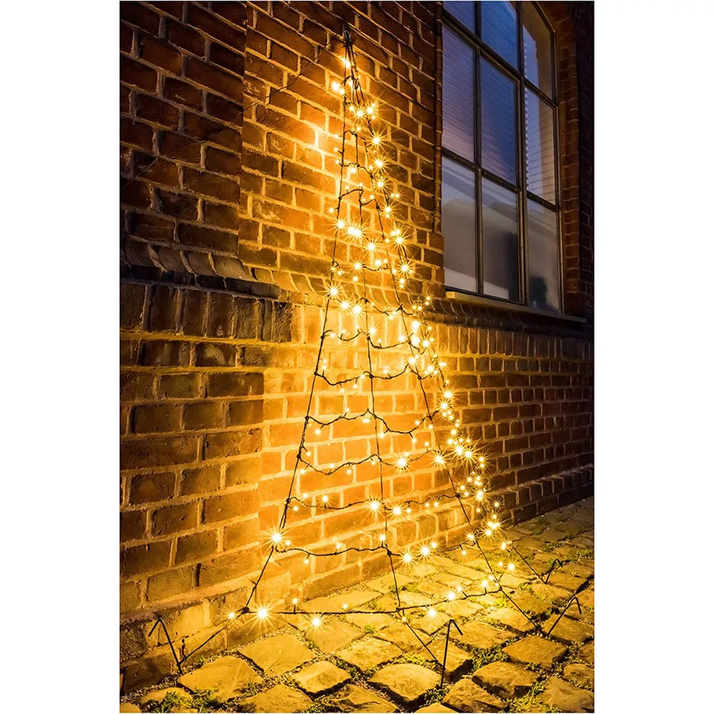 Sapin mural 200cm anti-encombrement Galaxy LED - 200 LED blanc chaud - 7