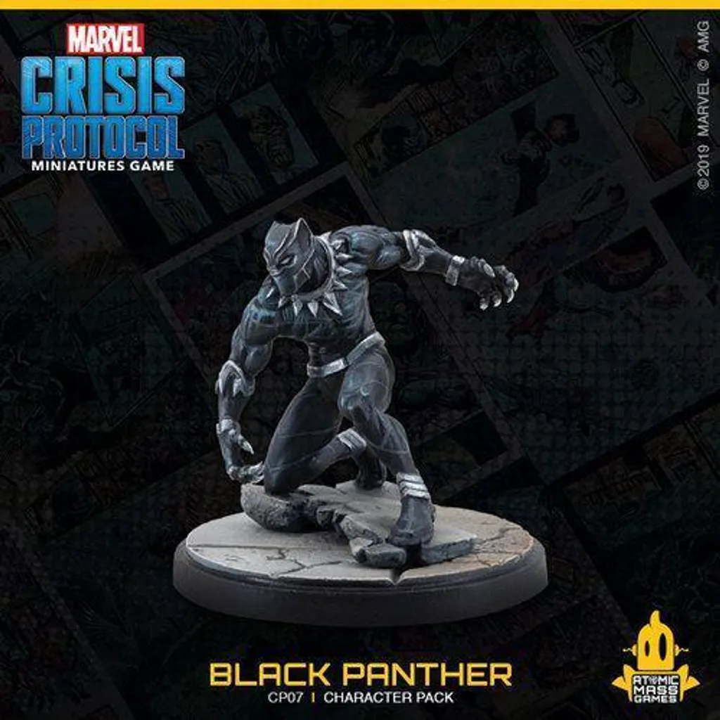 Figurines Marvel Crisis Protocol Black Panther et Killmonger détaillées