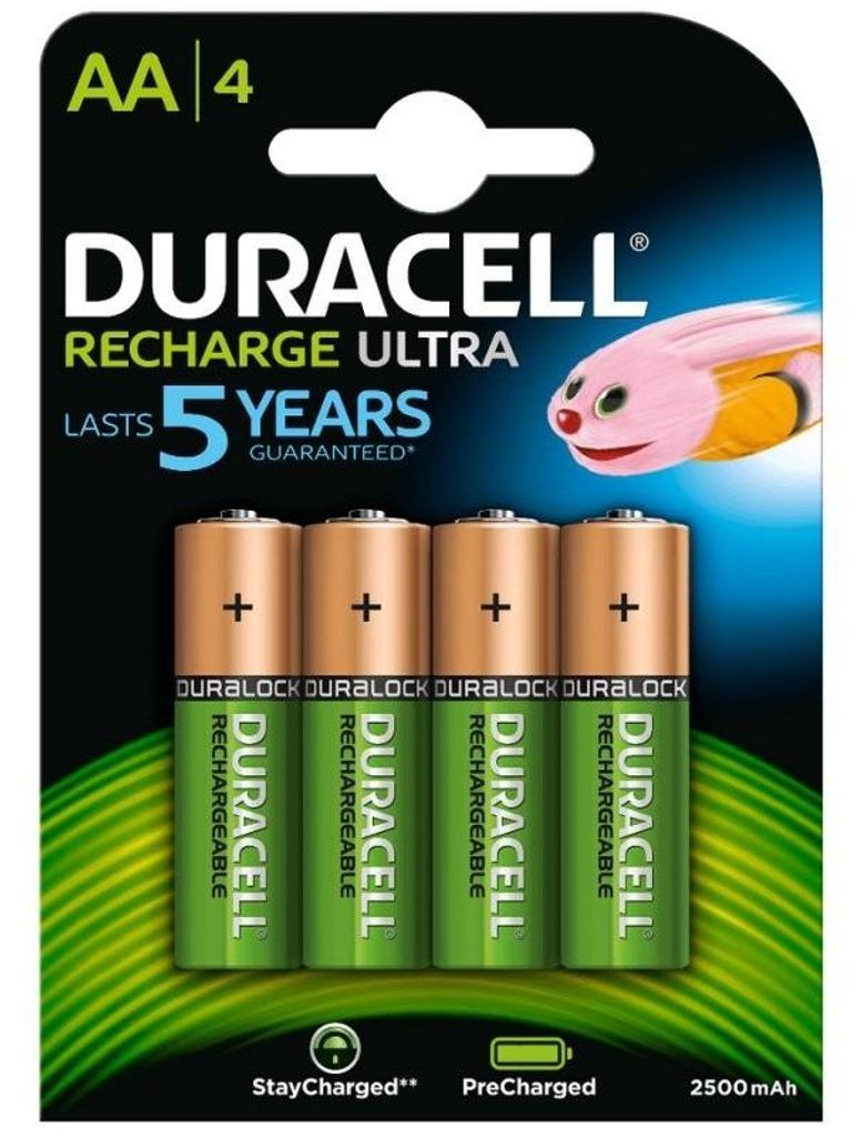 Duracell Pila Recargable HR6 AA 2500mAh Blister*4 Imagen del producto 