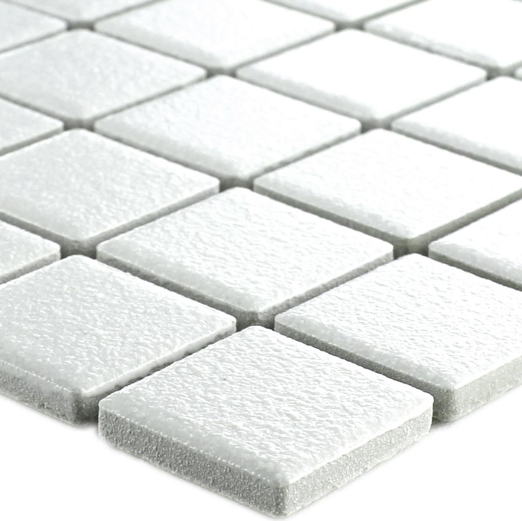 Keramik Mosaikfliesen Pilamaya Weiss Rutschhemmung R10 Q25 Produktbild 