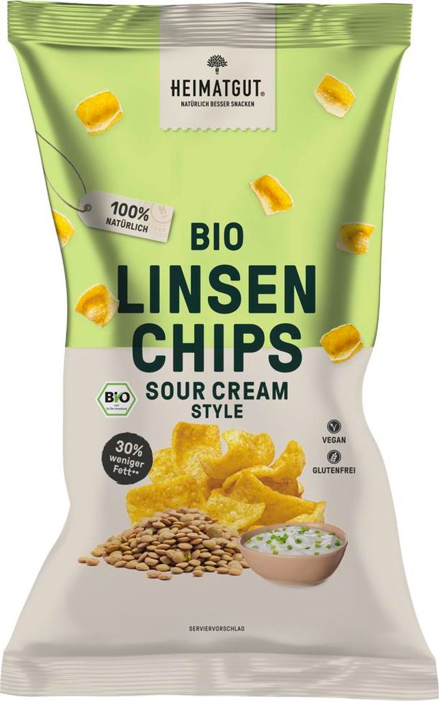 Heimatgut Linsen Chips Sour Cream 75g