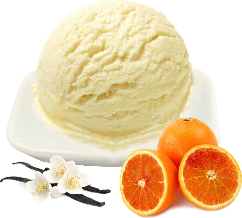 Vanille Blutorange Low Carb Eis Pulver Vegan Zucker-, laktosefrei 1 kg