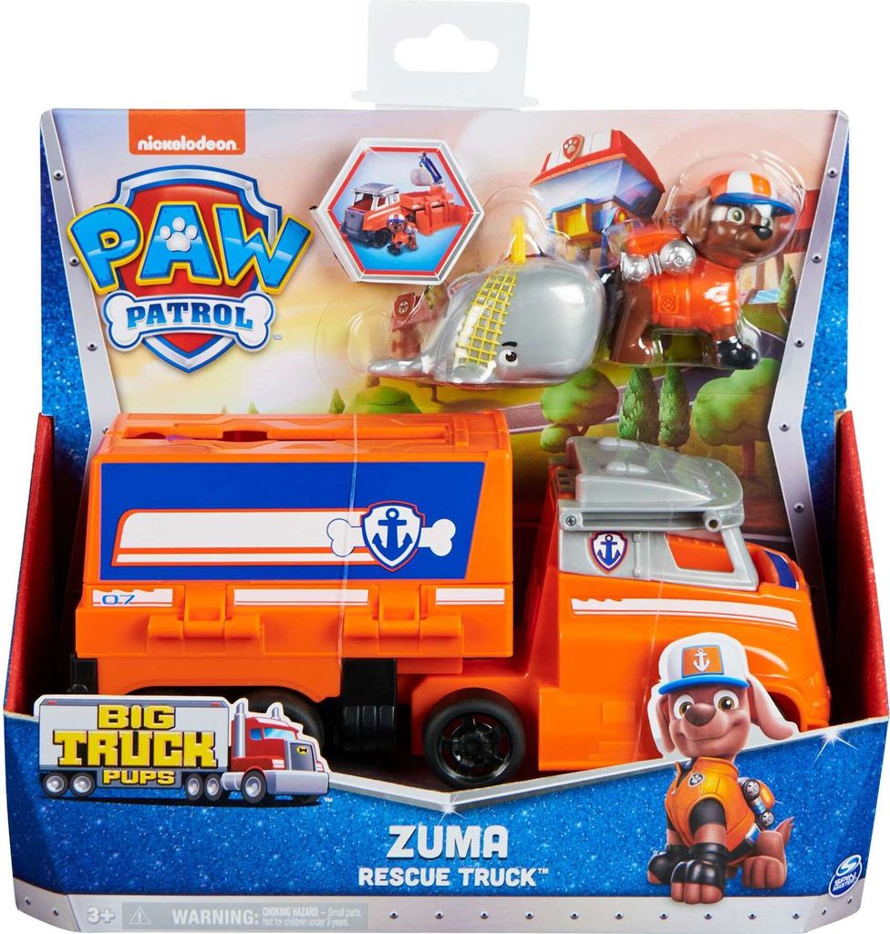 Paw Patrol 3v1 Zuma Big Truck Pups Záchranné vozidlo Truck Obrázek produktu 9