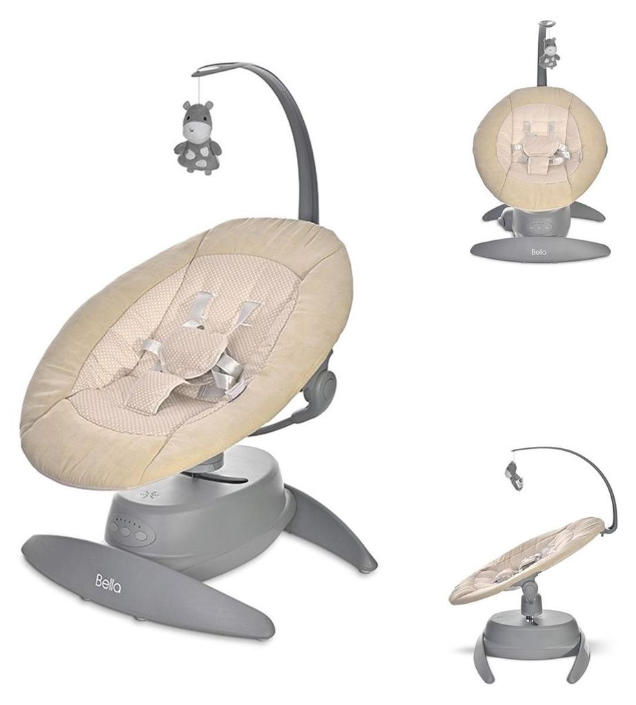 Lorelli Babywippe Bella Spielbogen Schaukelfunktion Melodien 360-Grad-Drehung beige