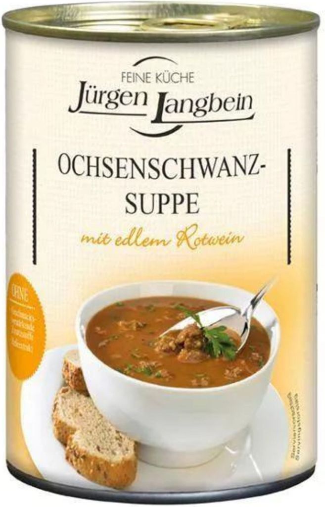 Jürgen Langbein Ochsenschwanz-Suppe, 400ml Produktbild 