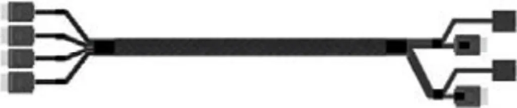 Câble SFF-8611 Intel 755mm Haute Performance pour Baie Serveur Rack 2U