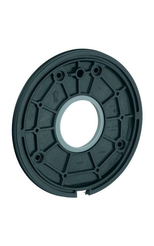 GROHE Montageplatte 48439, für Einhandmischer-Fertigmontagesets, inklusive Dichtungen