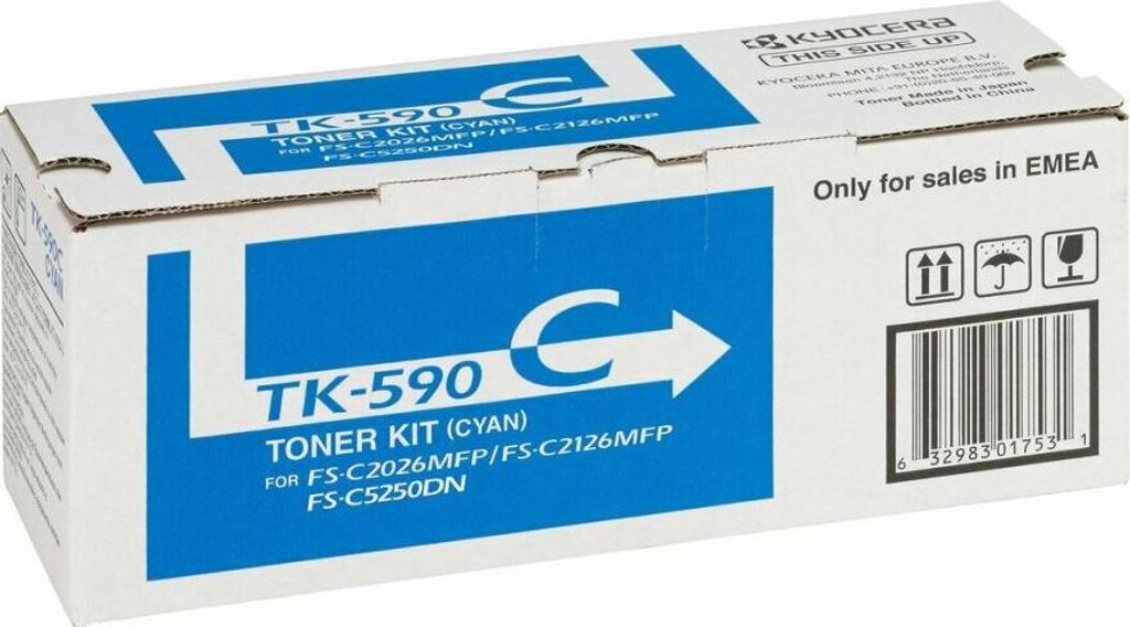Kyocera TK 590C - azurová - originálna - tonerová kazeta Obrázok produktu 