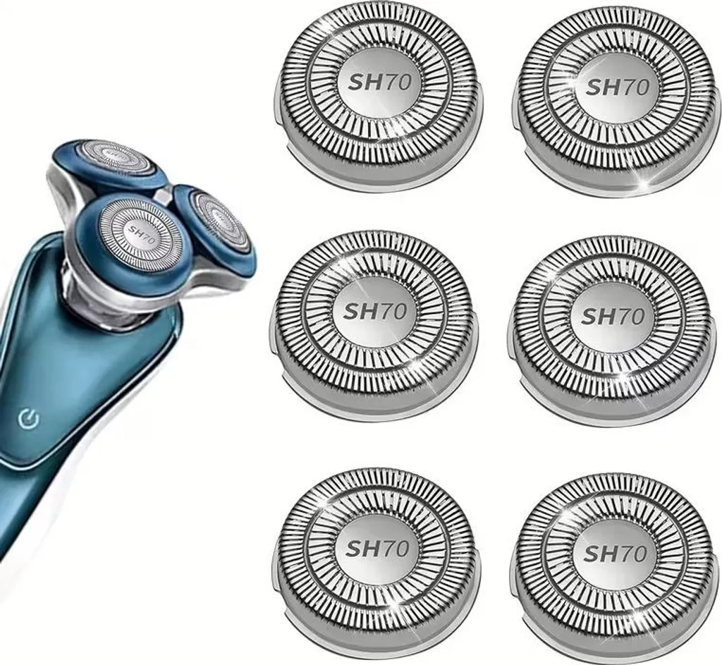 Têtes de rasoir compatibles Philips 7000 - Lames SH70 pack de 6 pièces