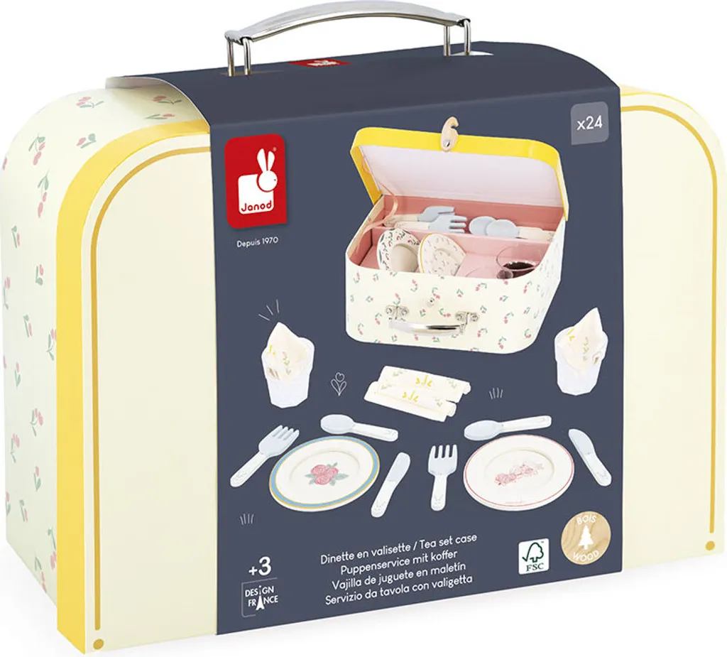 Coffret Goûter Enfant Janod pour Pique-nique Extérieur - Shiny Grandma