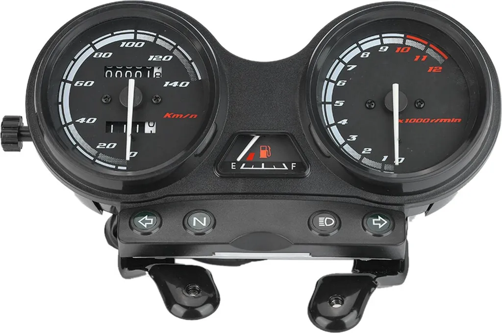 Tachymètre Moto Résistant Intempéries Kit d'Adaptation YBR 125 Noir