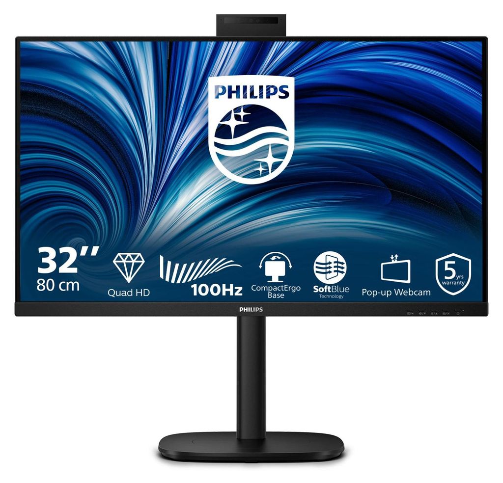 Philips 32B2U3601H - 3000 Series - LED-Monitor - 81.3 cm (32") (31.5" sichtbar) - 2560 x 1440 QHD @ 100 Hz - IPS - 1000:1 - HDMI, DisplayPort, USB-...