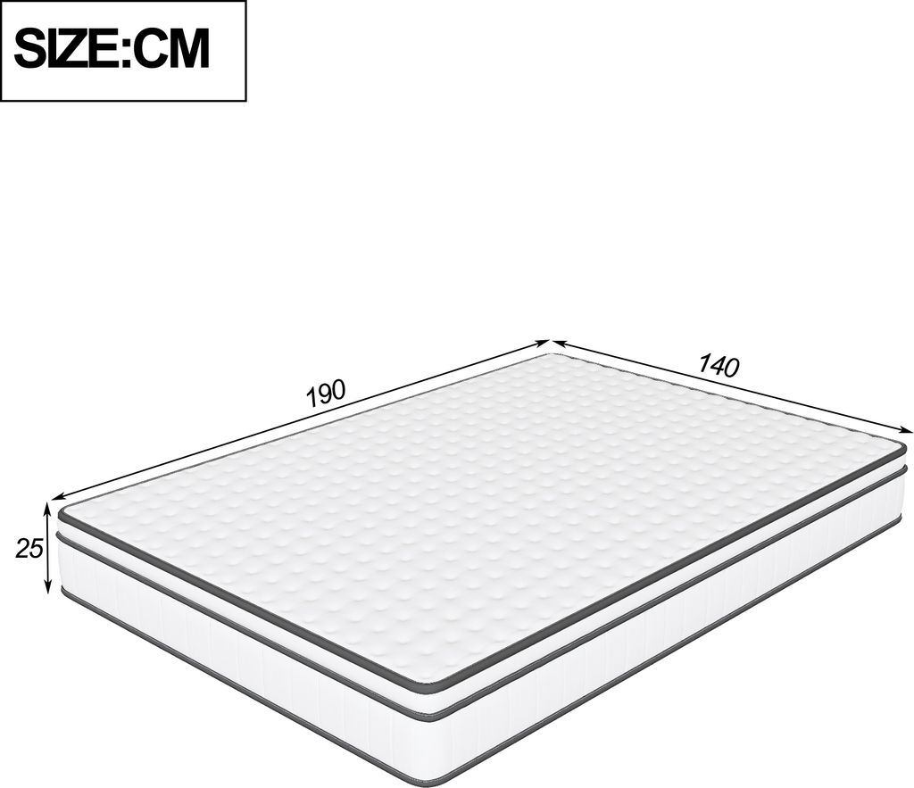 7-strefowy materac sprężynowy ProximaX 140x190cm, średnio Zdjęcie produktu 